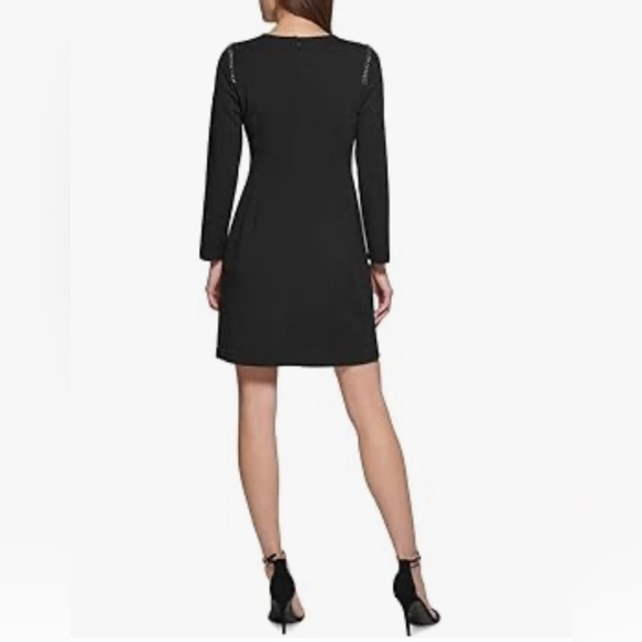 NWT- DKNY Black Chain shoulder accented
Stunning Dress - Picture 3 of 7